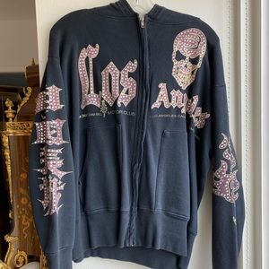 Great China Wall Rhinestone Hoodie